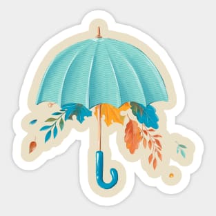 Autumn is a second spring when every leaf is a flower. Sticker